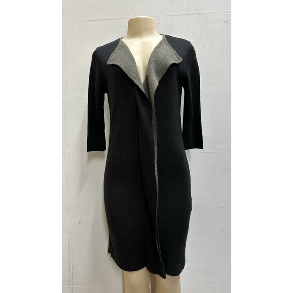 Hanui women size small stitched front sweater dress gray color 3/4 sleeve - Picture 1 of 10